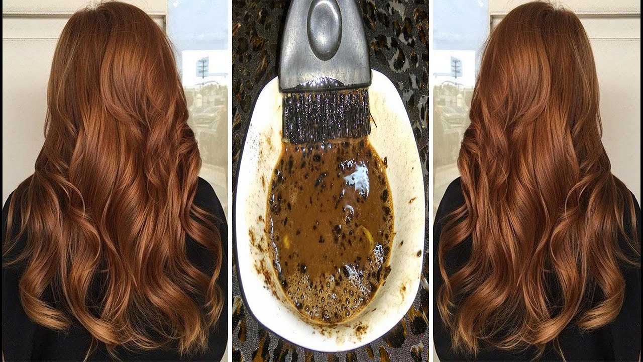 صبغ الشعر بني في البيت