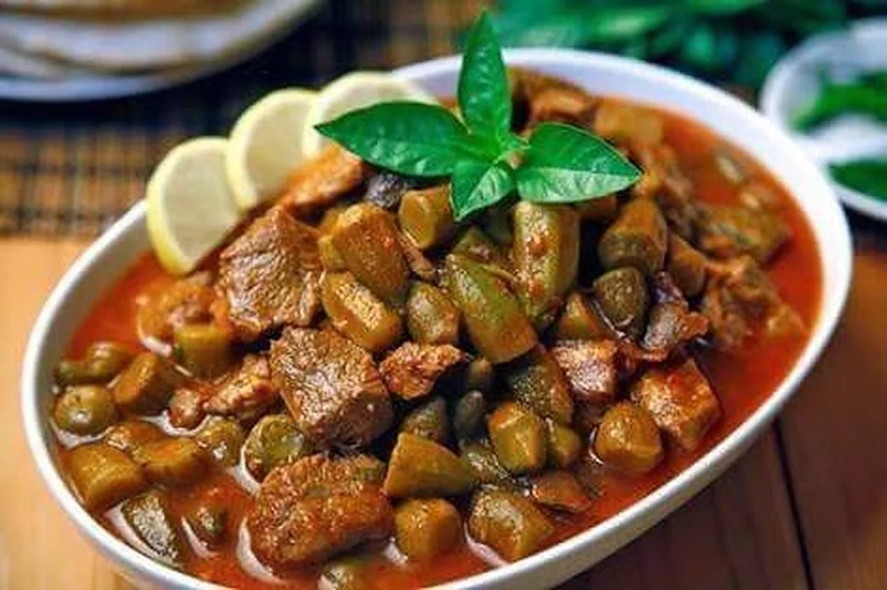 طاجن البامية بالطريقة الأصلية