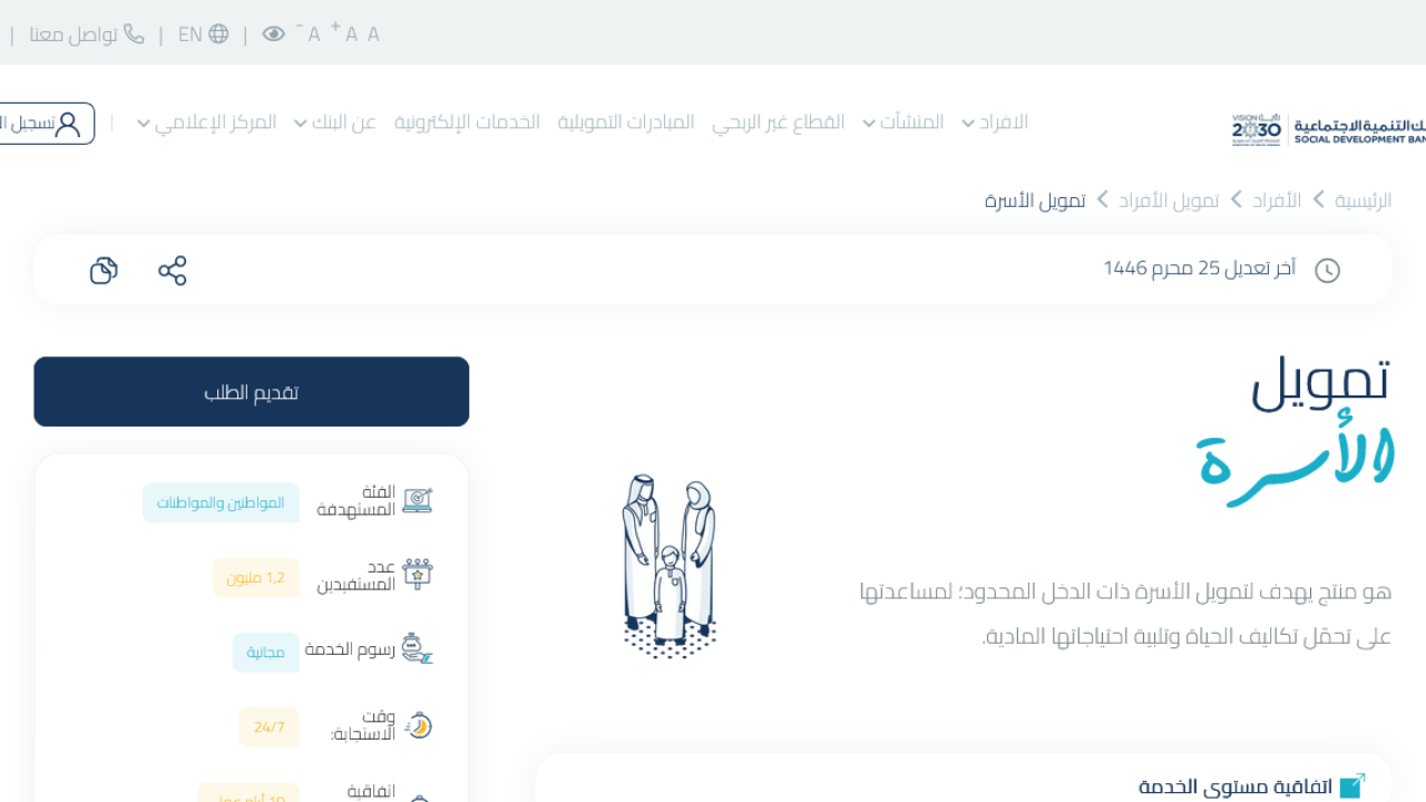 قرض الأسرة 60 ألف بدون كفيل