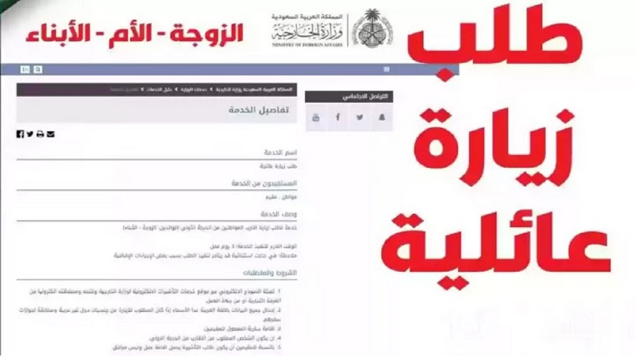 كيفية الاستعلام عن طلب زيارة شخصية بشكل إلكتروني