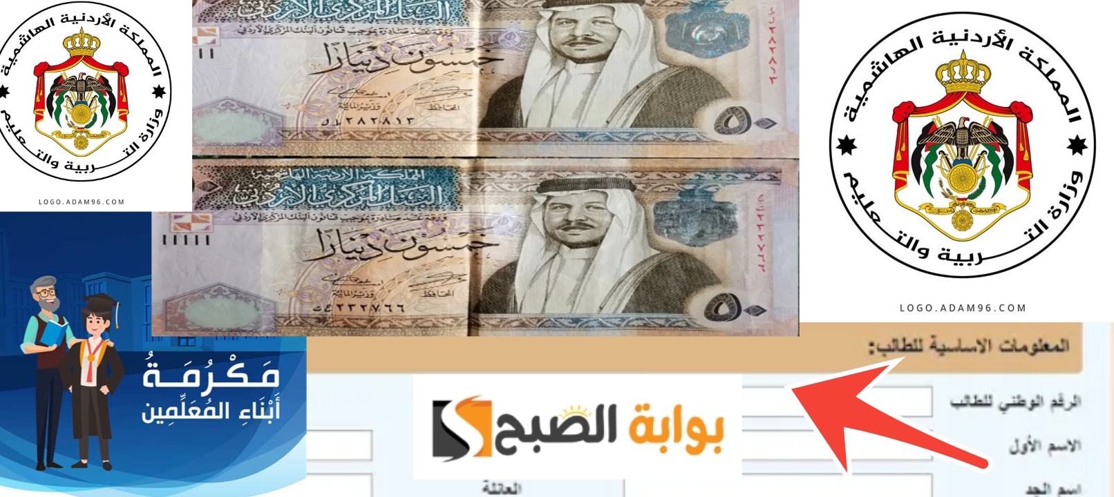 مكرمة ابناء المعلمين في الأردن