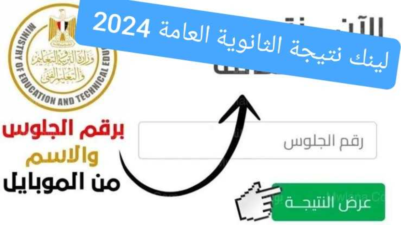 نتيجة الثانوية العامة 2024 برقم الجلوس والاسم