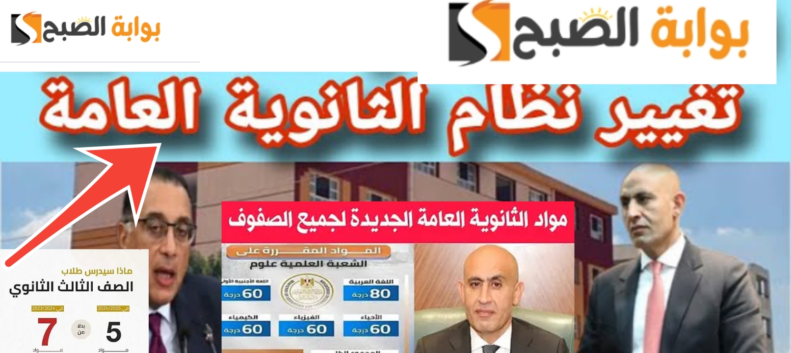 خروج مواد من المجموع....نظام الثانوية العامة الجديد 2025 للصف الثالث الثانوي والثاني والأول