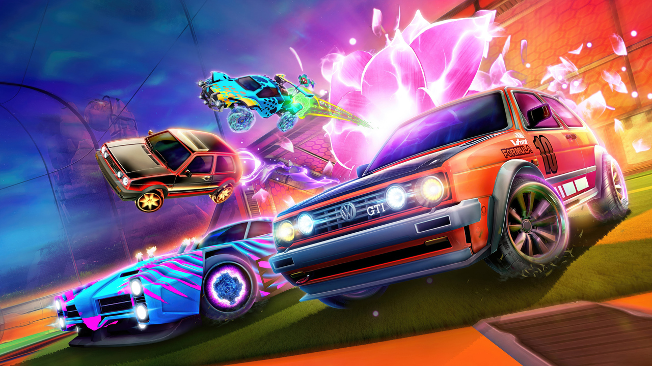 Rocket League: لعبة رياضه جماعيه تجمع بين كرة القدم والسيارات الصاروخية