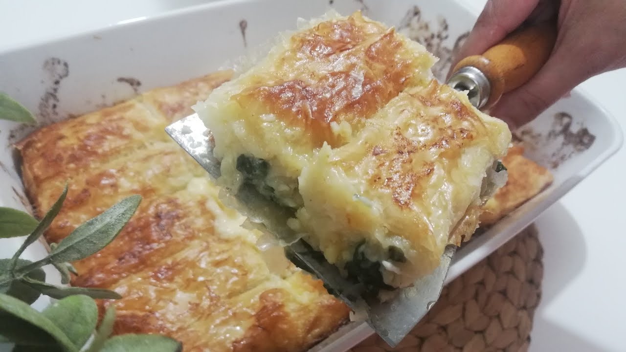 الجلاش بالجبن والسبانخ