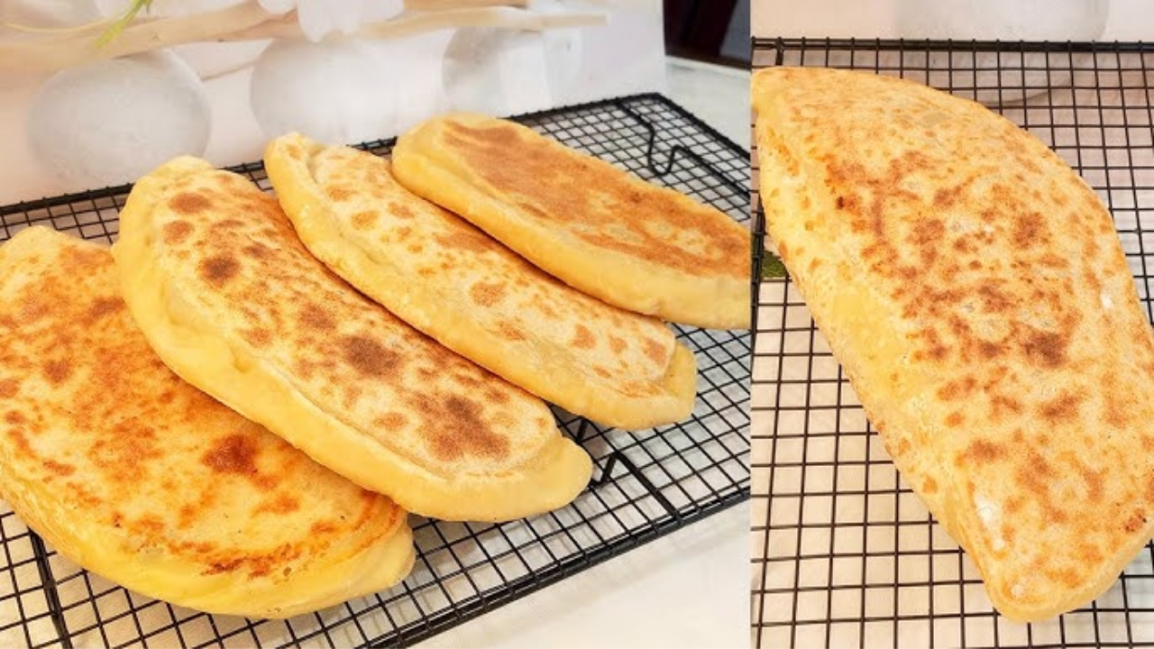 فطيرة العشاء بدون تخمير في الطاسة