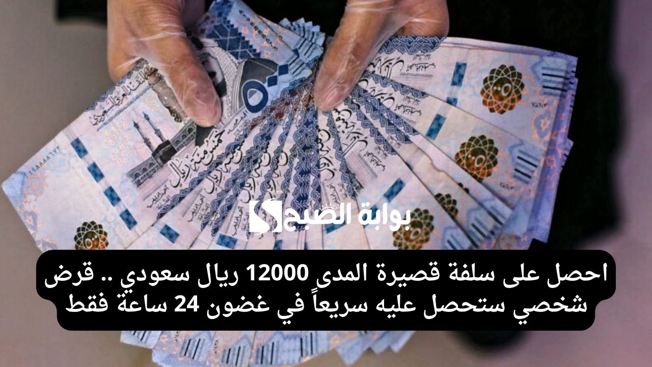 احصل على سلفة قصيرة المدى 12000 ريال سعودي .. قرض شخصي ستحصل عليه سريعاً في غضون 24 ساعة فقط