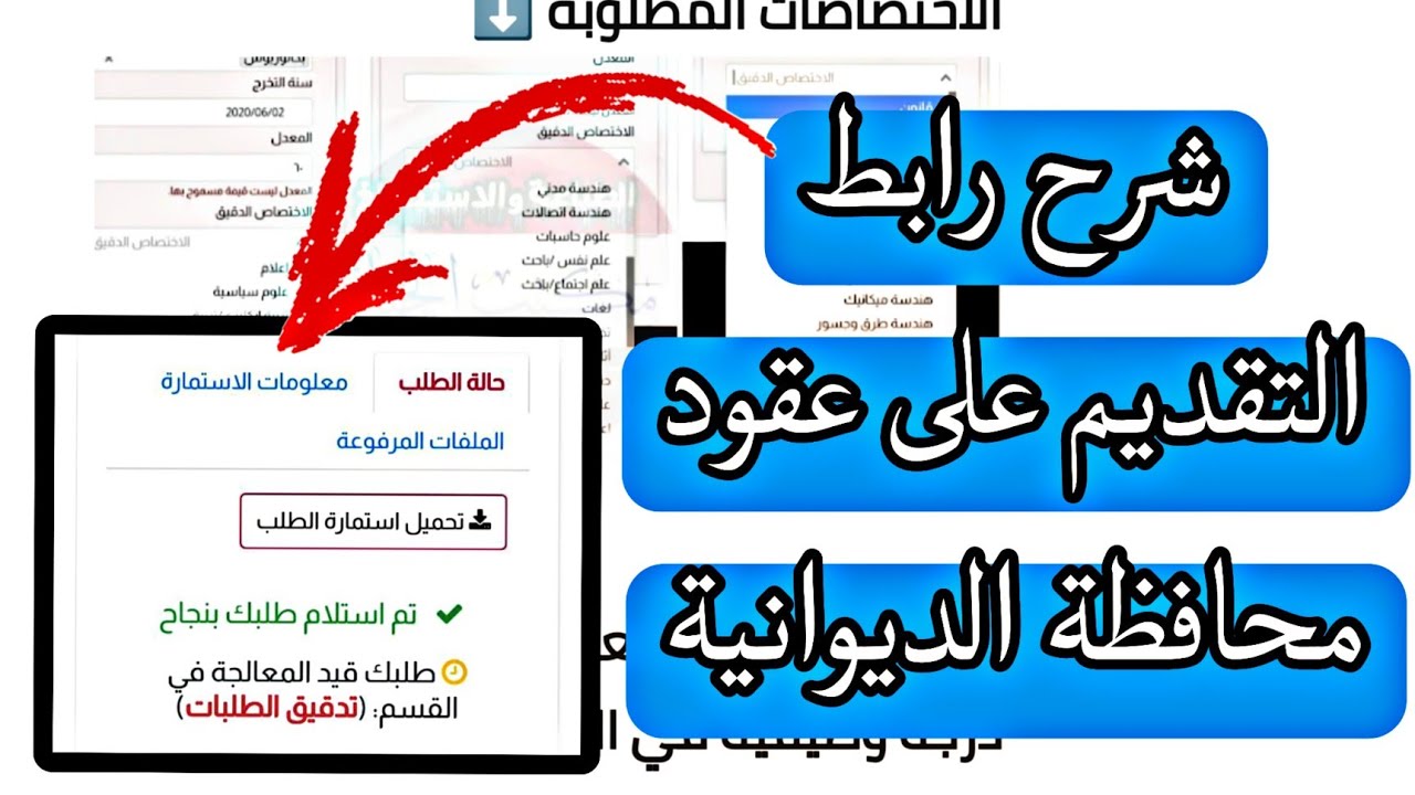 استمارة تعيينات محافظة الديوانية العراقية 2024