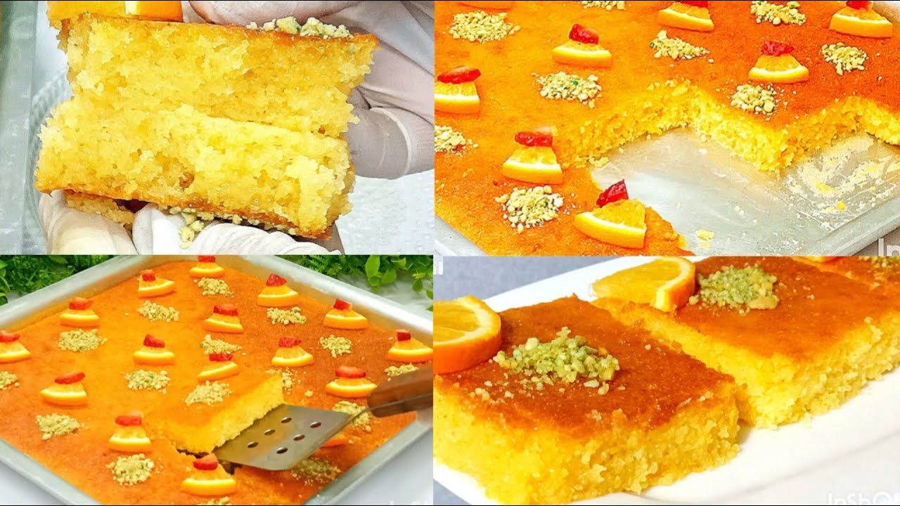 البسبوسة بالبرتقال