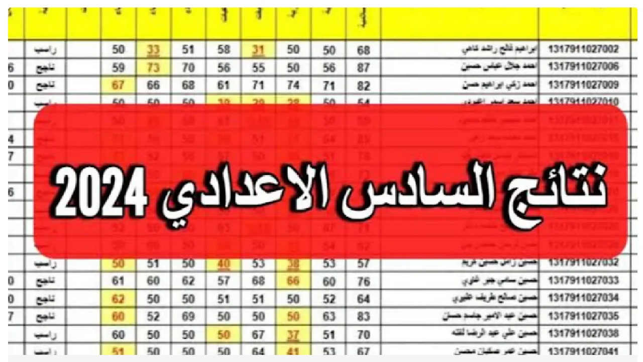 الاستعلام عن نتائج السادس الاعدادي 2024