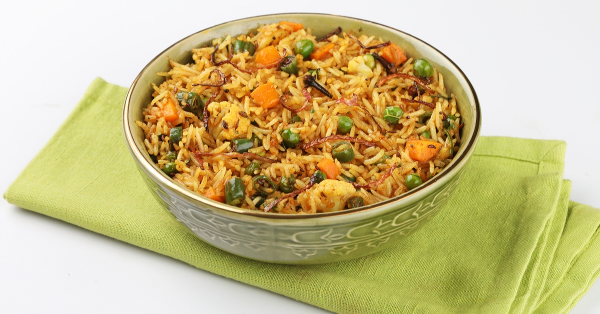 طريقة عمل برياني الخضار