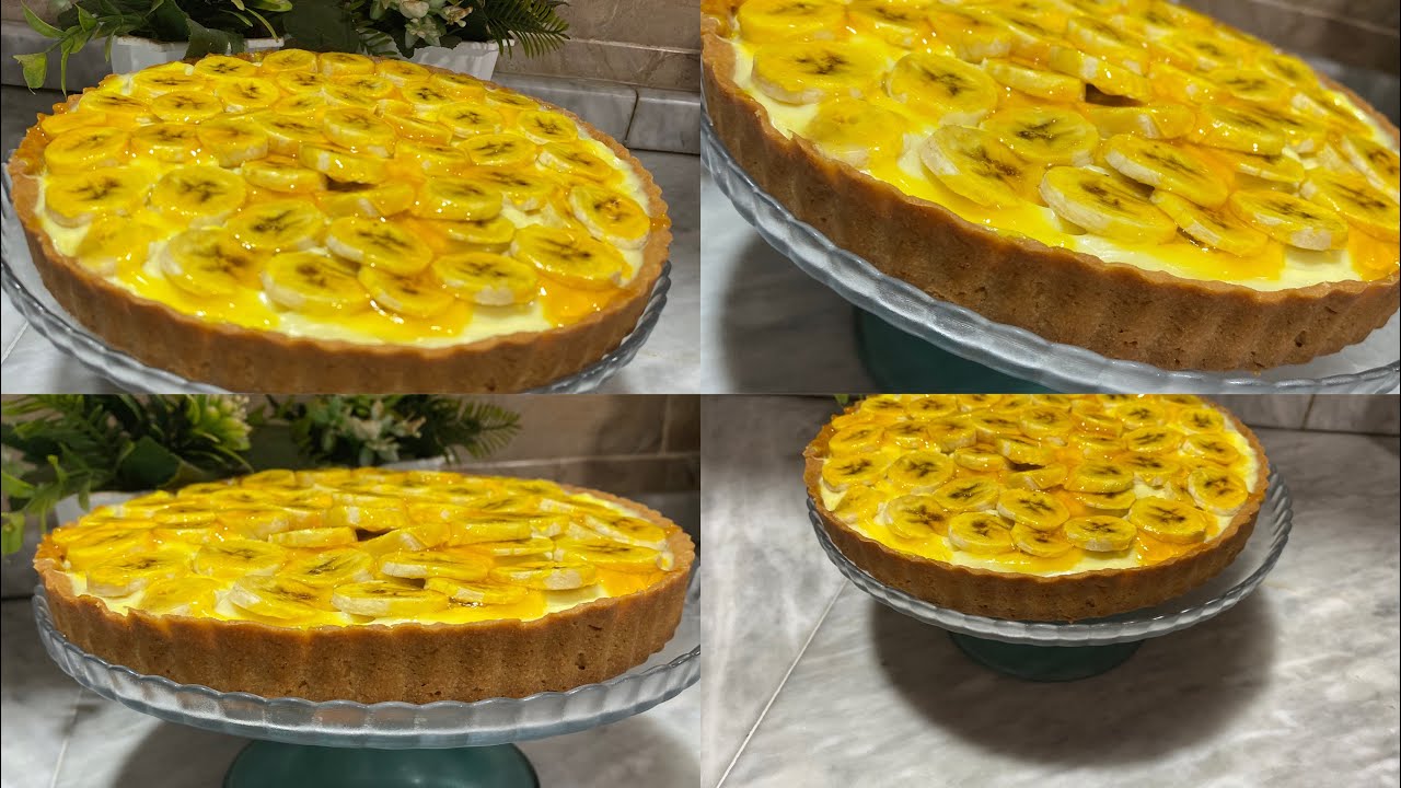 تارت الموز بالكاسترد