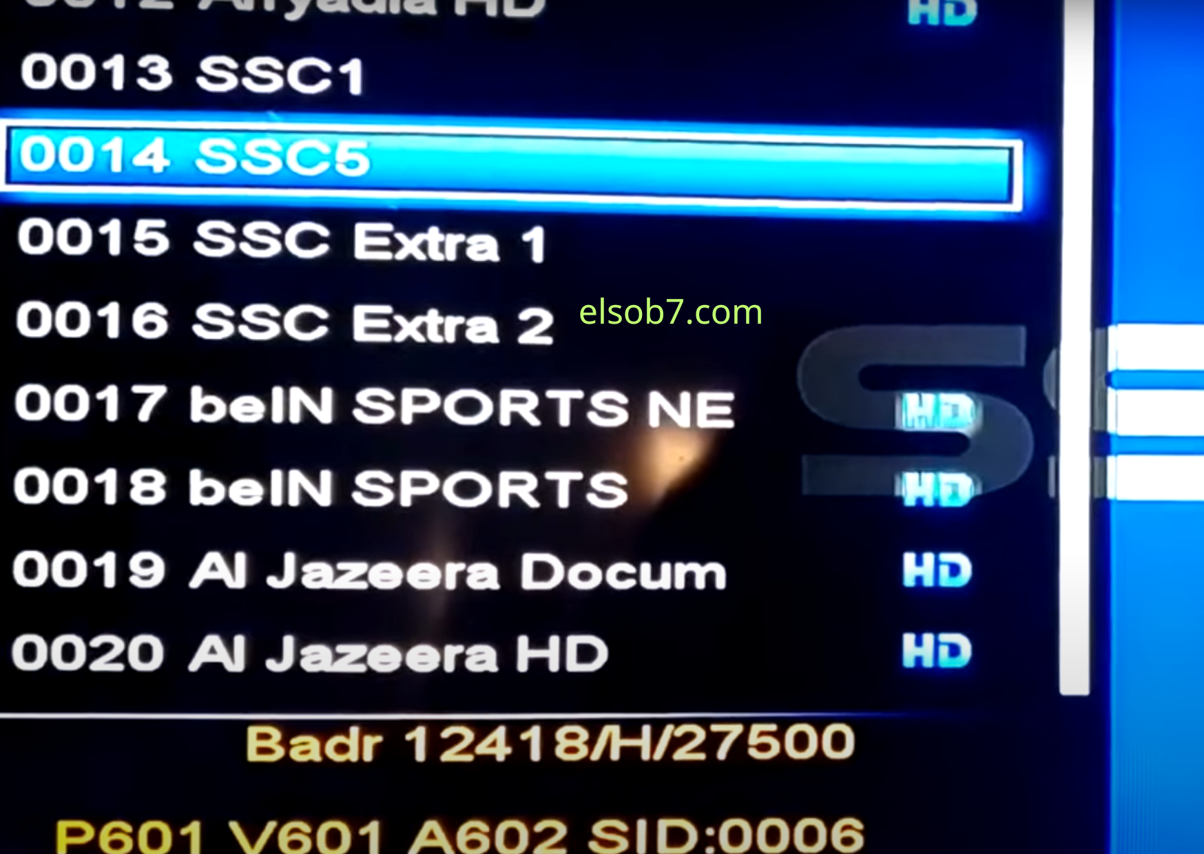 تردد sSC المجانية ناي سات وعربسات
