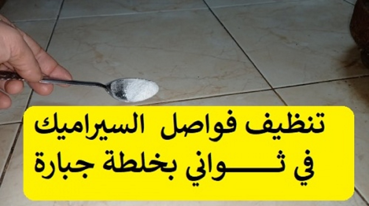 تنظيف فواصل سيراميك الحمام 1