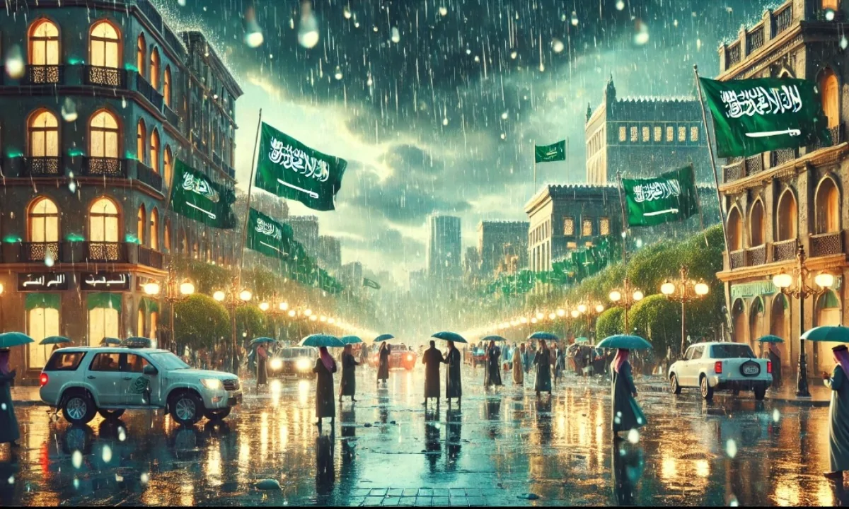 تحذيرات من المركز الوطني للأرصاد المواطنين في اليوم الوطني السعودي من الأمطار والسيول