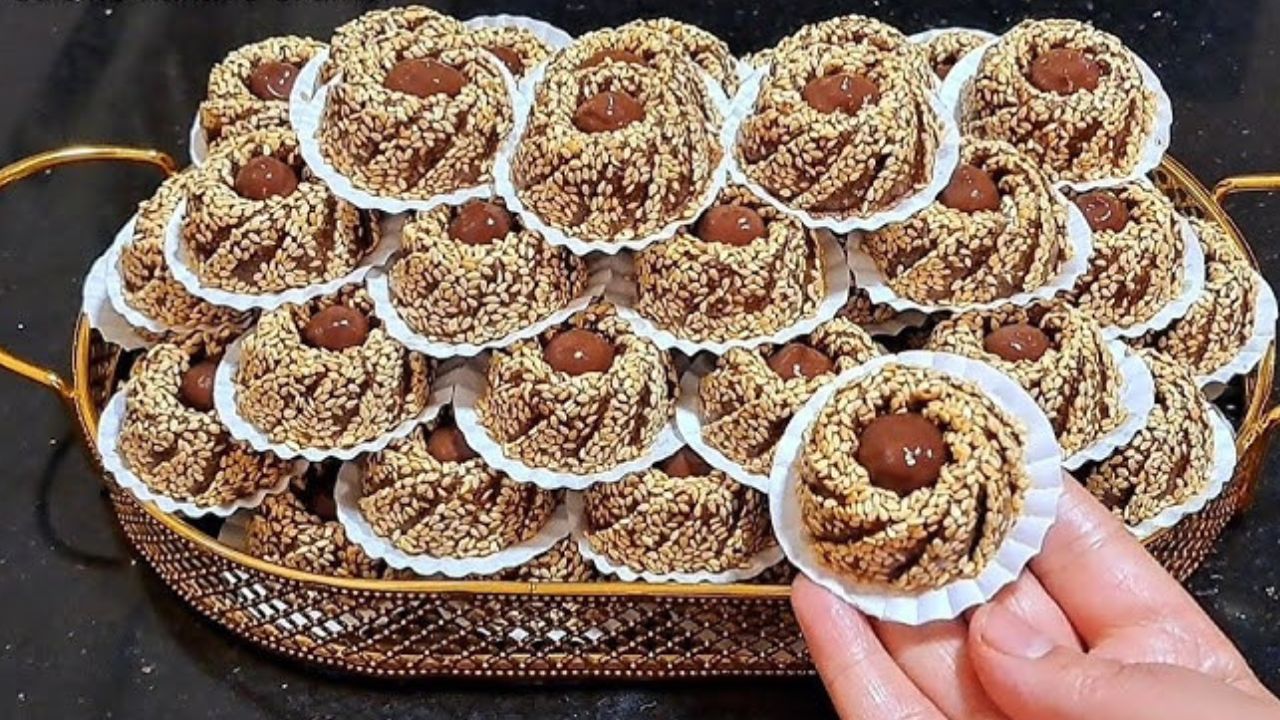 حلوى العشر دقائق بدون بيض ولا دقيق