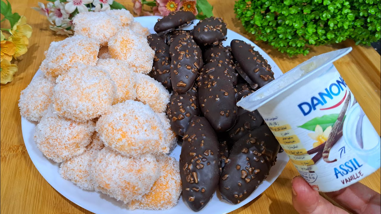 حلوى الياغورت بدون زبدة أو بيض