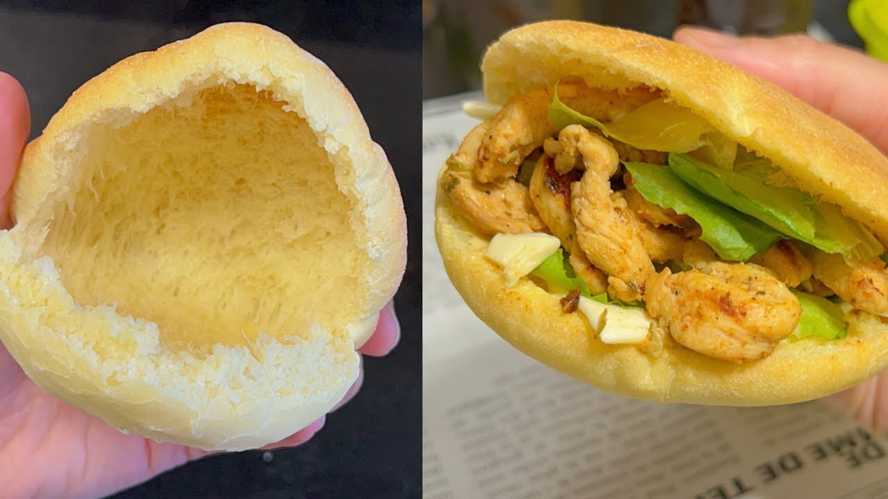 خبز البيتا المنزلي