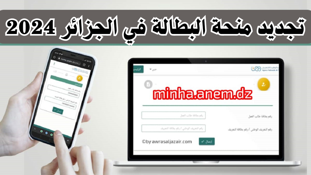 خطوات تجديد منحة البطالة في الجزائر 2024
