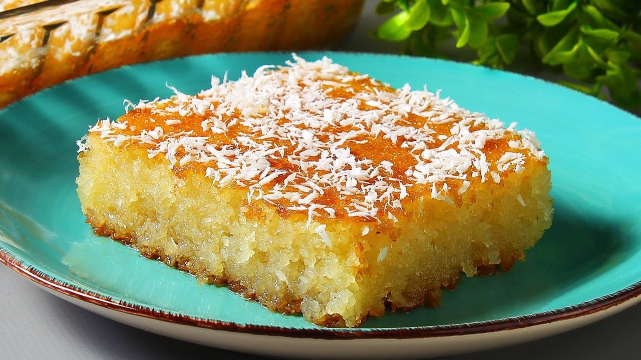 خطوات تحضير البسبوسة المضبوطة في اسرع وقت بمكونات بسيطةخطوات تحضير البسبوسة المضبوطة في اسرع وقت بمكونات بسيطة