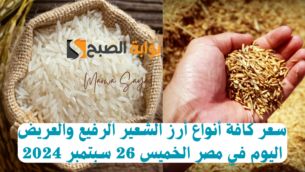سعر كافة أنواع أرز الشعير الرفيع والعريض اليوم في مصر الخميس 26 سبتمبر 2024