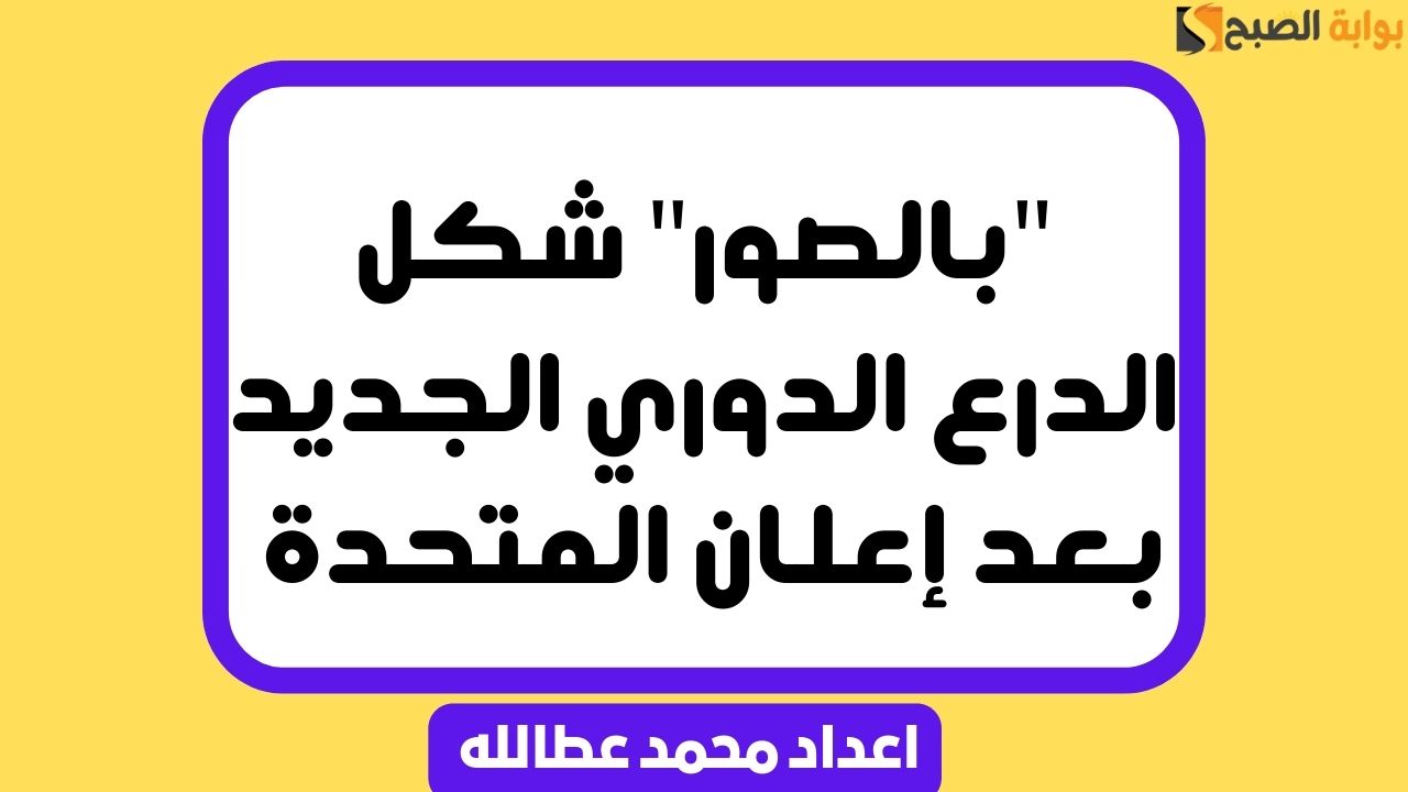شكل الدرع الدوري الجديد