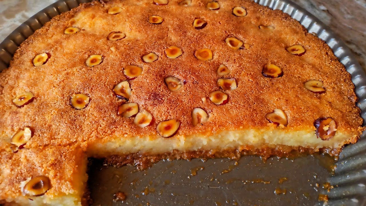 طريقة تحضير البسبوسة في البيت احلى من الجاهزة