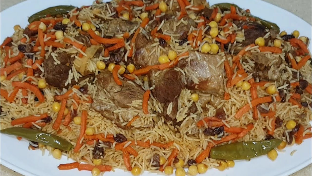 طريقة عمل الأرز البخاري باللحم طعمه لذيذ وأكثر من رائع