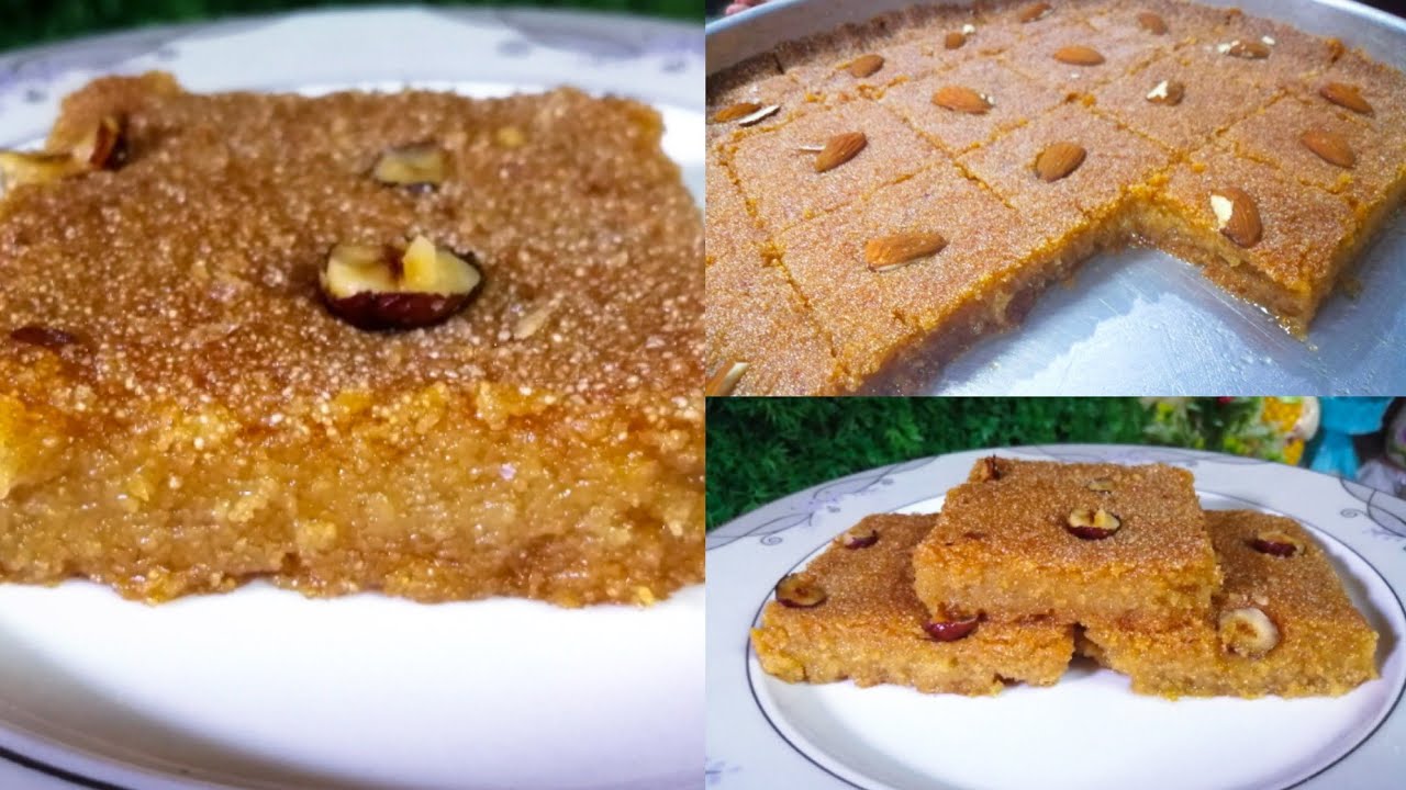 طريقة عمل البسبوسة بالماء