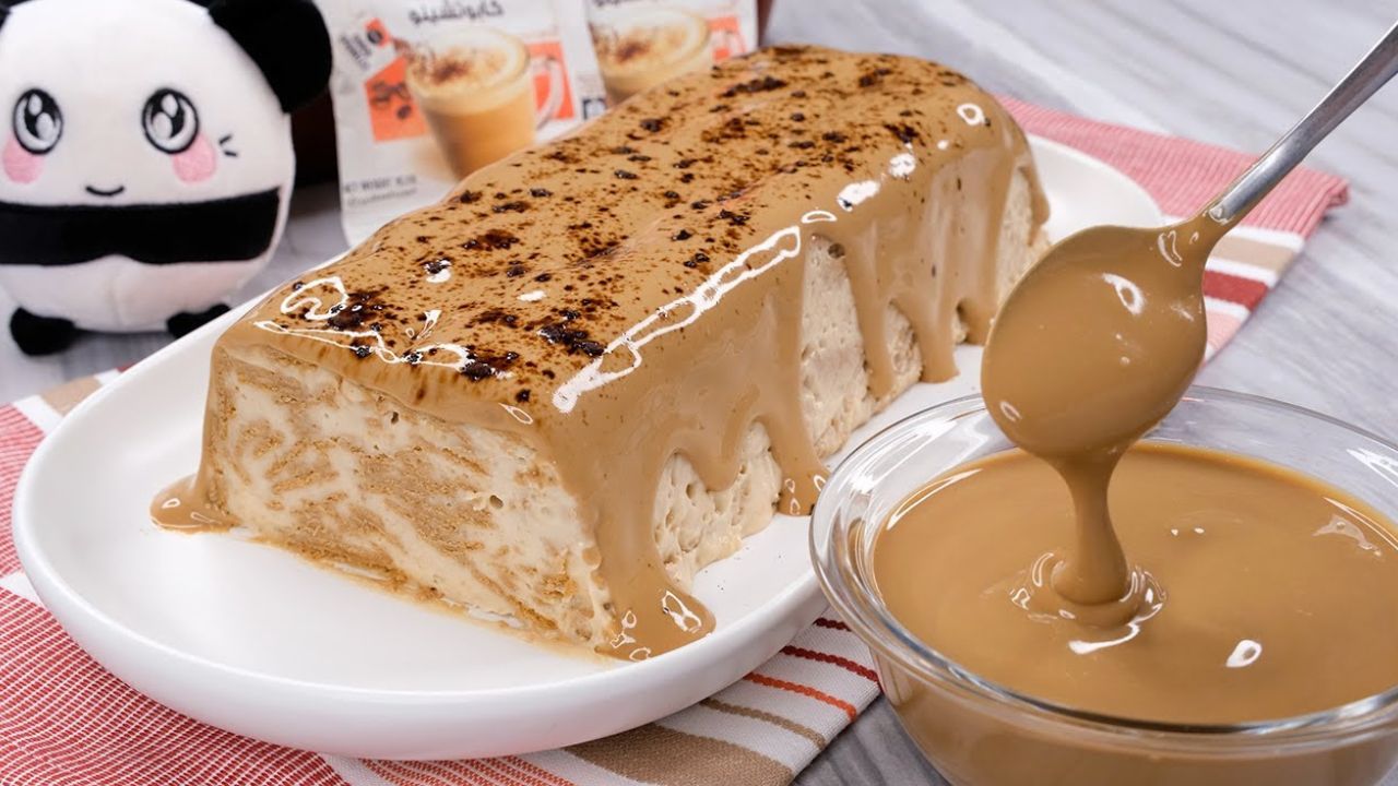 طريقة عمل كيكة الكابتشينو الباردة
