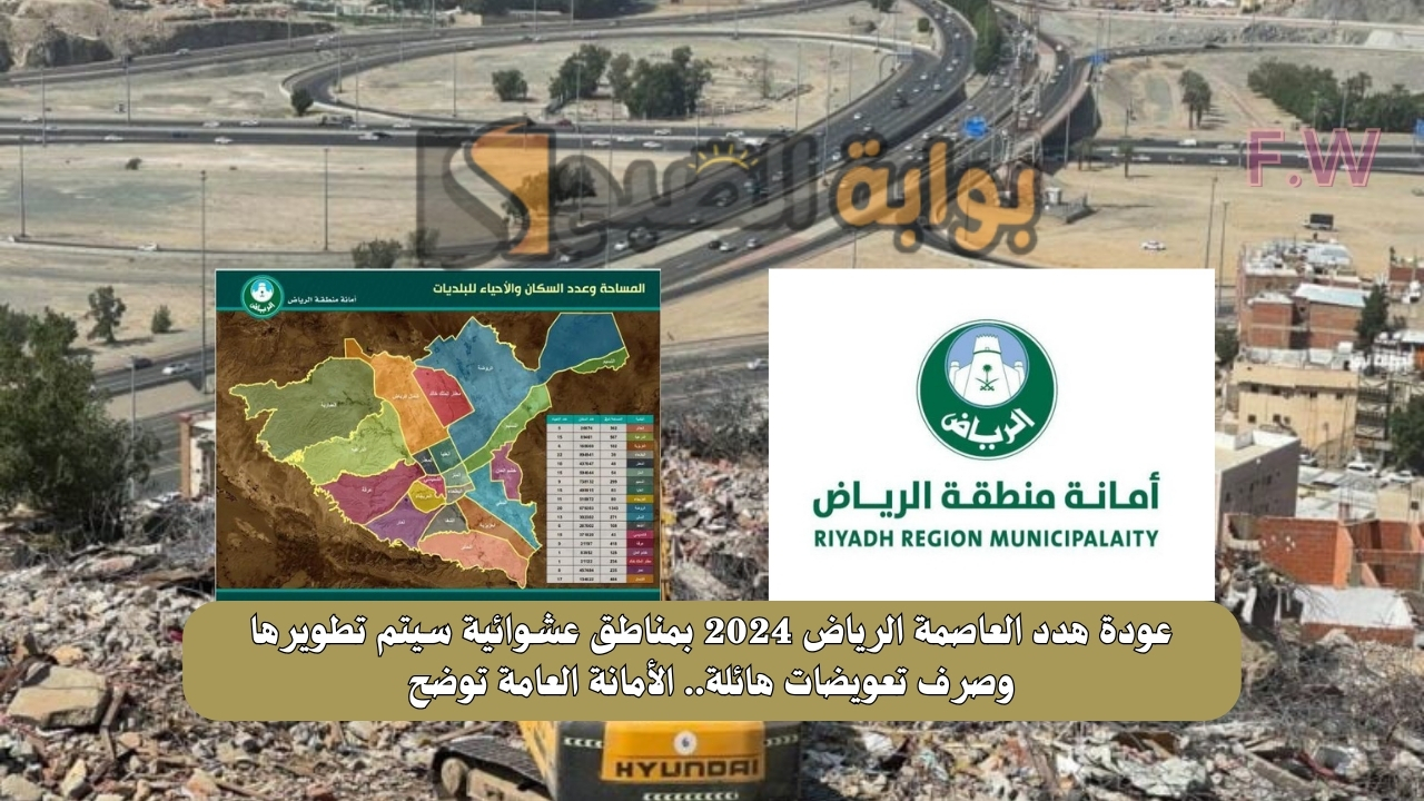 عودة هدد العاصمة الرياض 2024 بمناطق عشوائية سيتم تطويرها وصرف تعويضات هائلة.. الأمانة العامة توضح