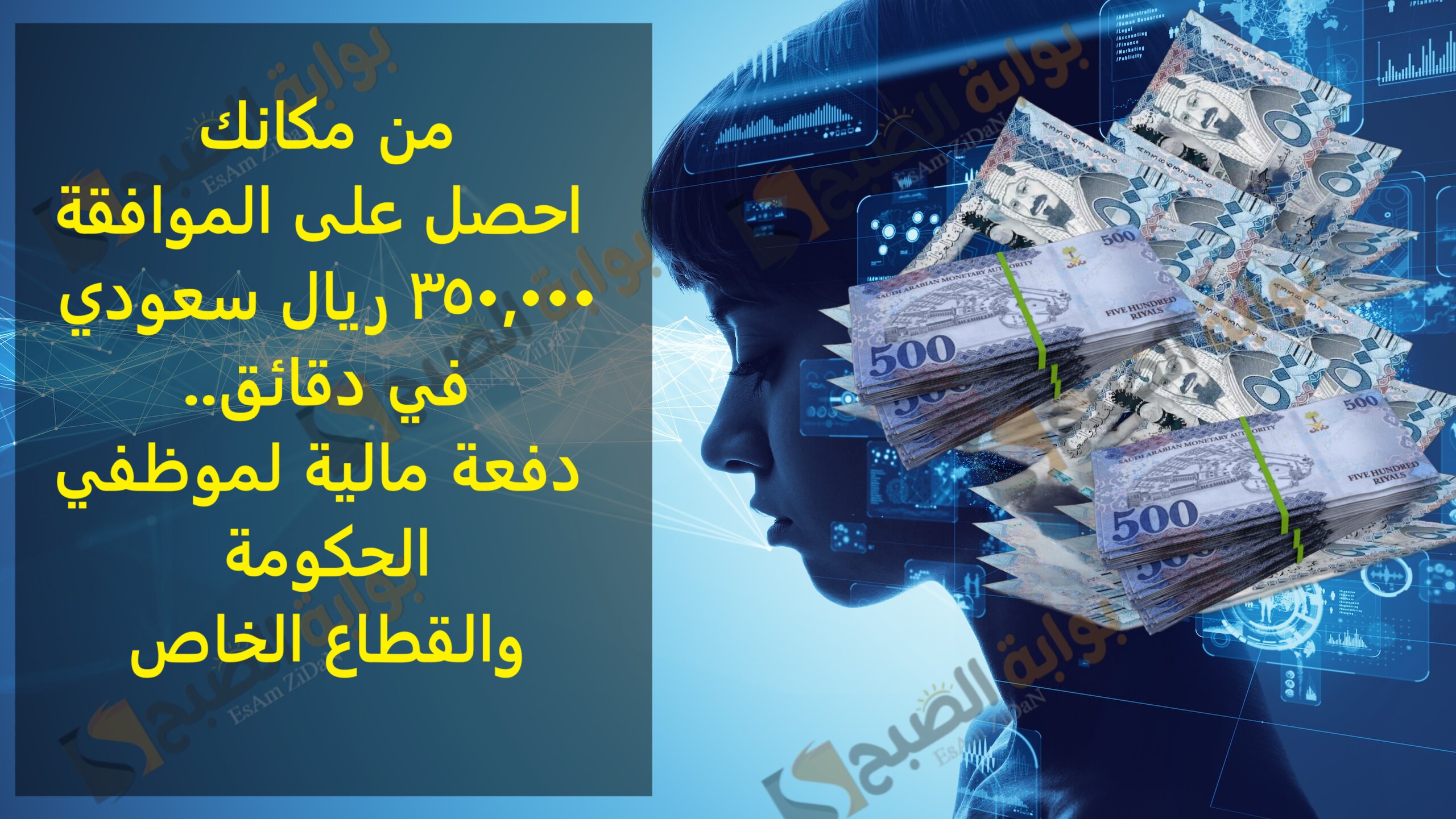من مكانك احصل على الموافقة 350,000 ريال سعودي في دقائق.. دفعة مالية لموظفي الحكومة والقطاع الخاص