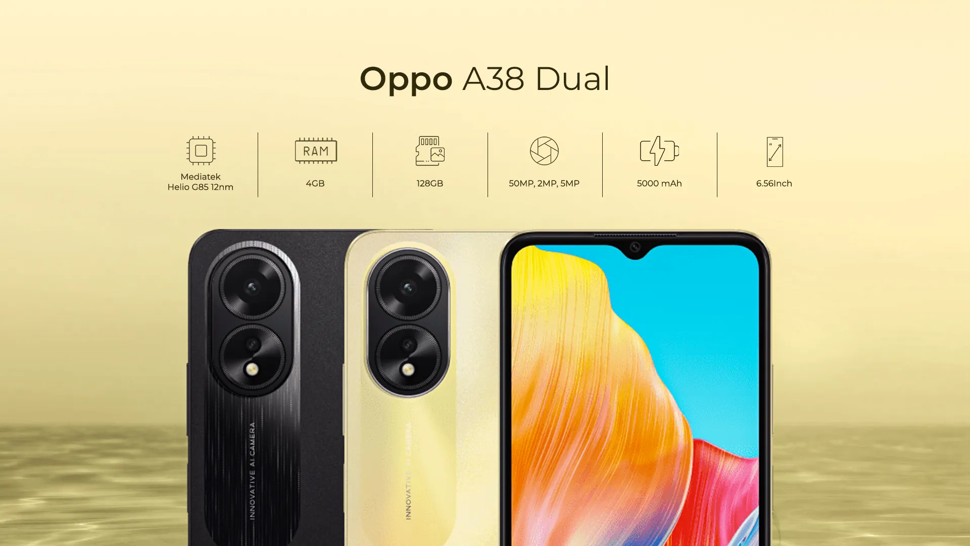 مواصفات شاشة هاتف OPPO A38