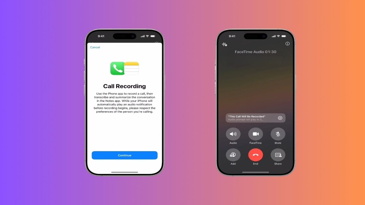 iOS 18.1... سجل مكالماتك واحفظها بلمسة زر واحدة
