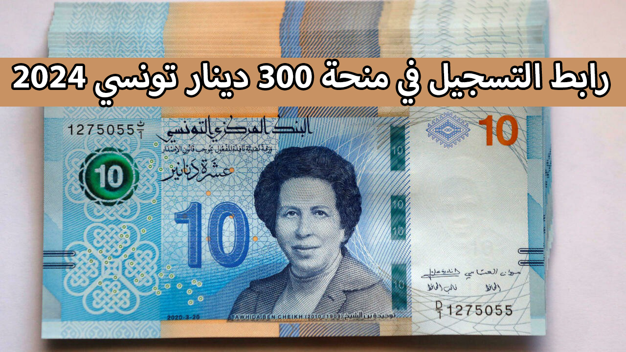 رابط التسجيل في منحة 300 دينار تونسي 2024