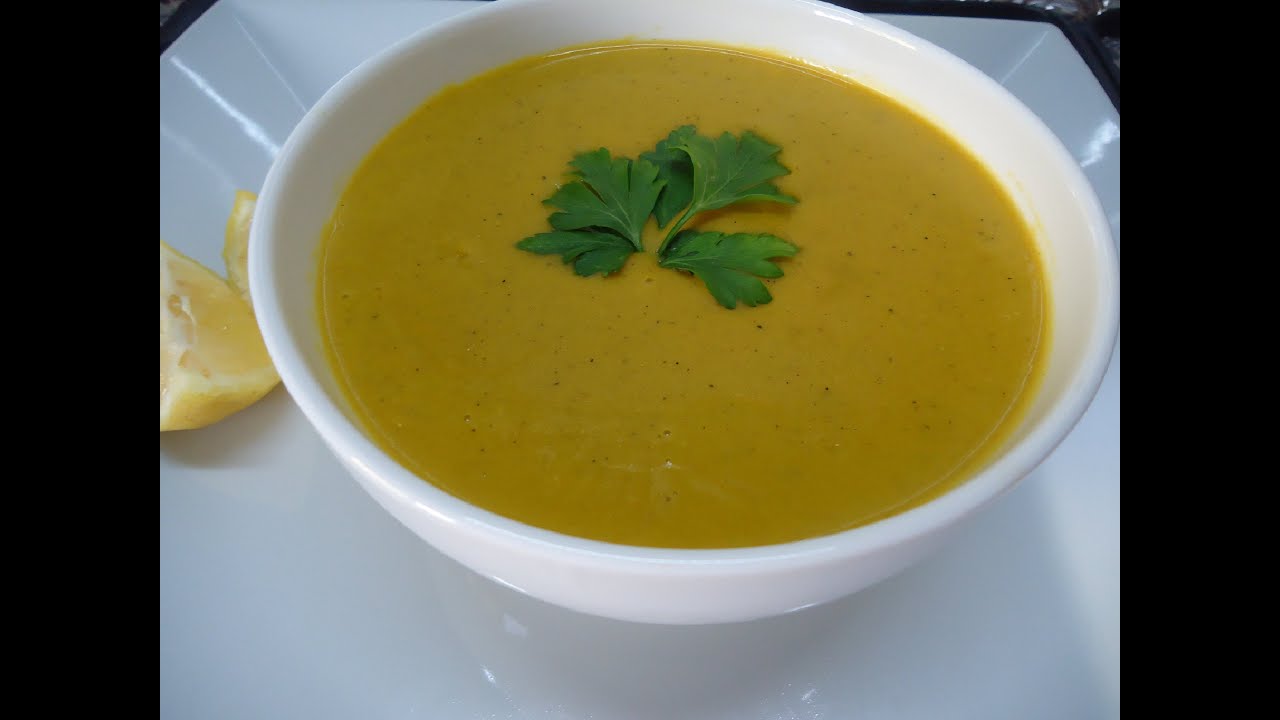 شوربة العدس بالخضروات