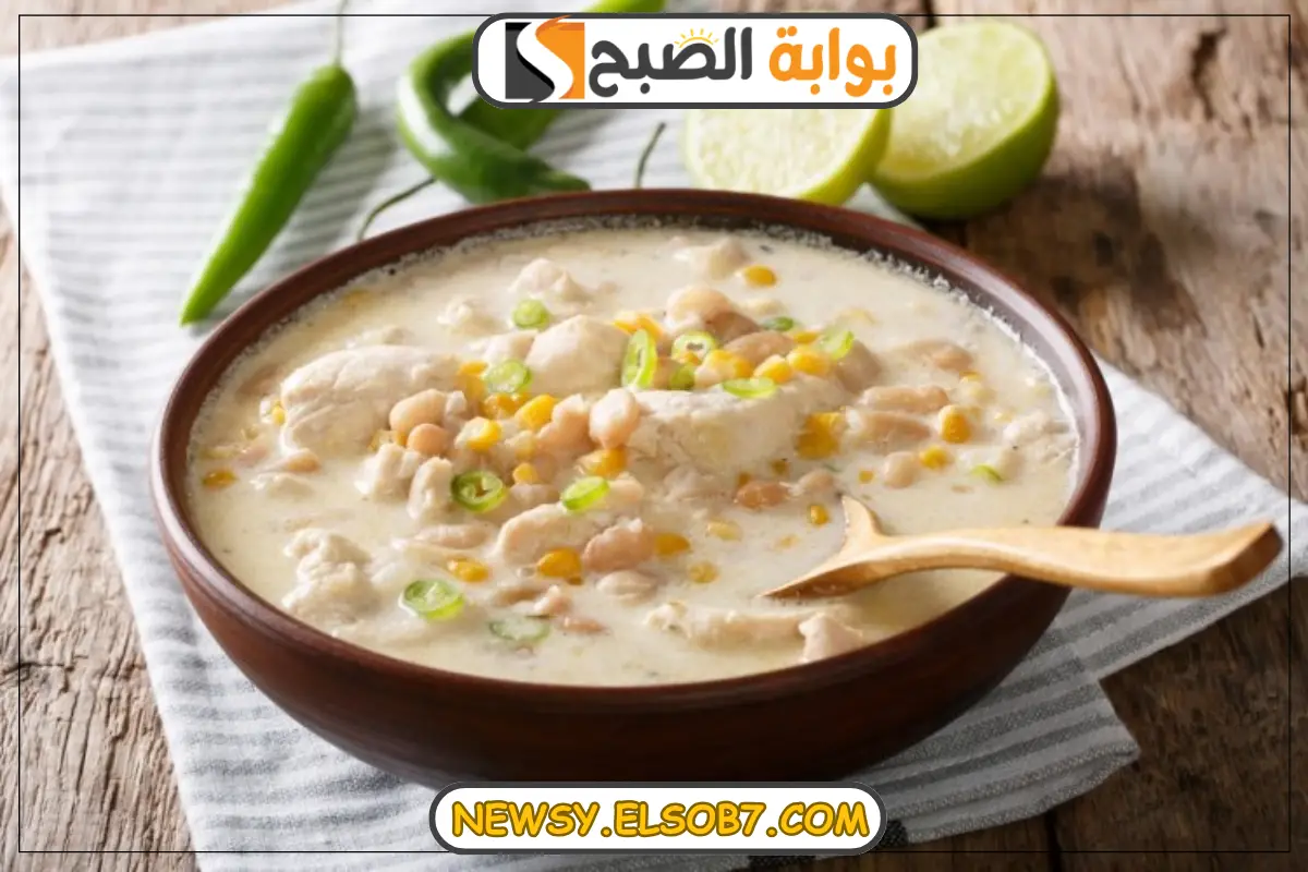 شوربة الكريمة بالدجاج والذرة