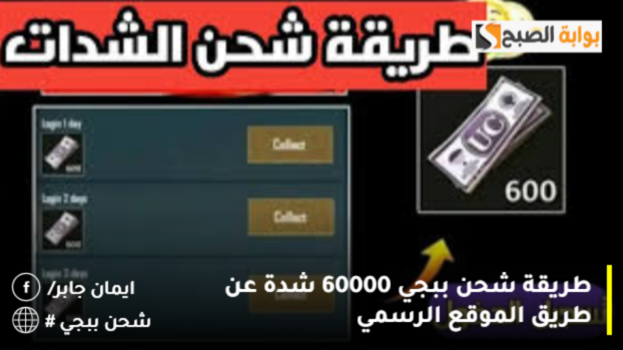 طريقة شحن ببجي 60000 شدة عن طريق الموقع الرسمي