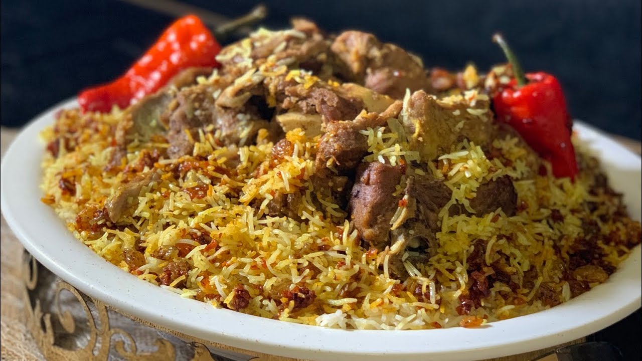 طريقة طبخ ارز العنبر باللحم بطريقة سريعه وبطعم شهى لايقاوم