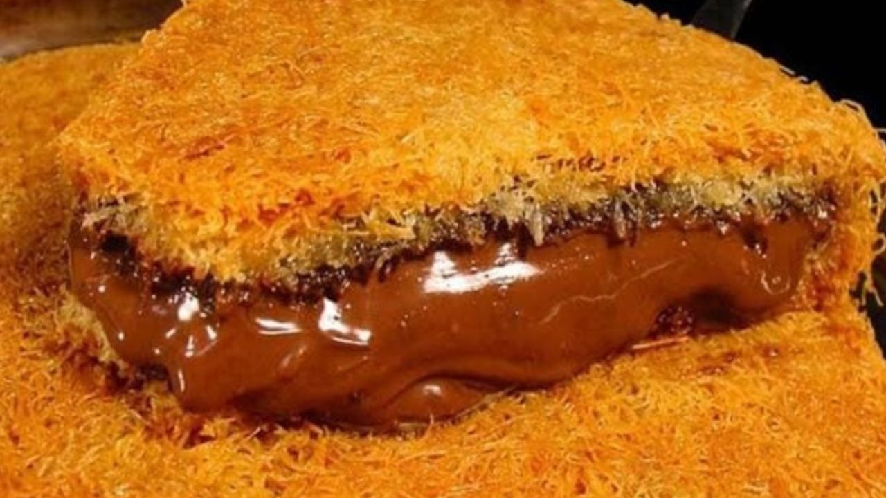 طريقة عمل الكنافة بالنوتيلا