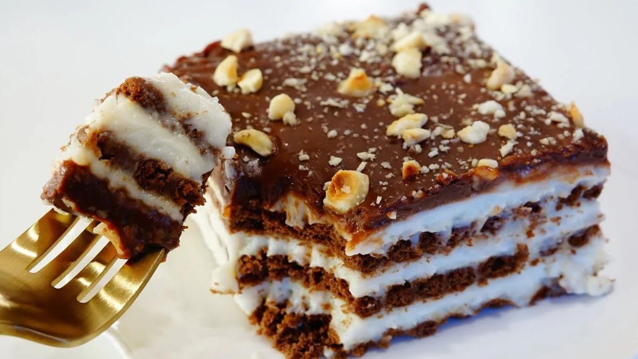 طريقة عمل كيكة البسكويت الباردة
