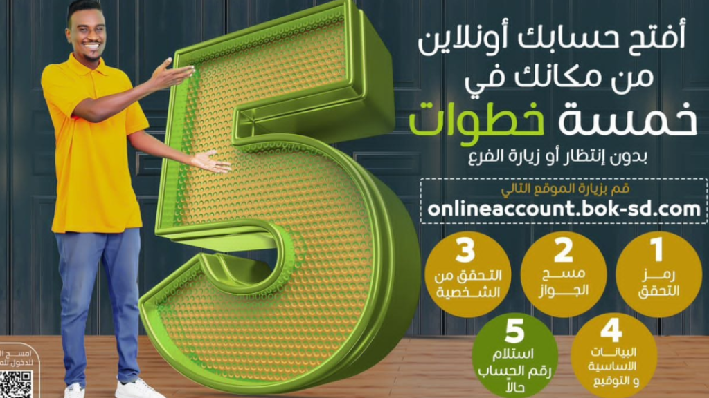 فتح حساب بنك الخرطوم اونلاين للمغتربين