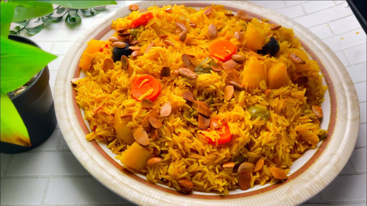 كبسة الحارة بدون دجاج