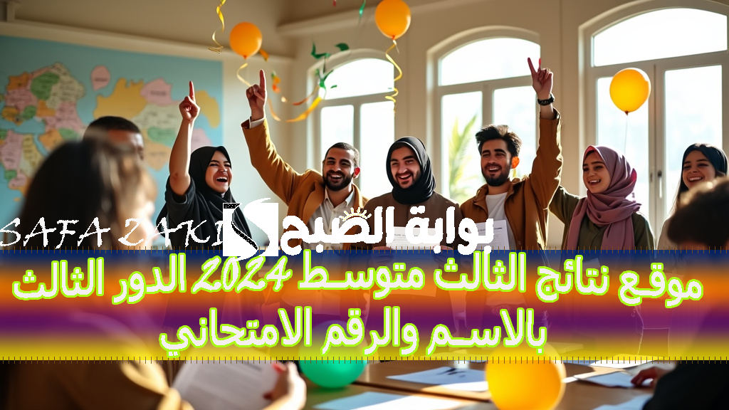 موقع نتائج الثالث متوسط 2024 الدور الثالث بالاسم والرقم الامتحاني