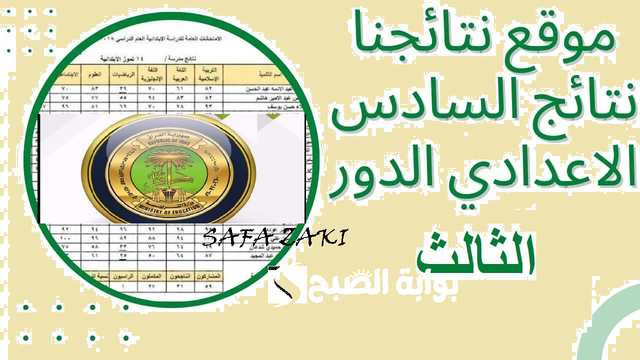 موعد اعلان نتائج السادس الاعدادي الدور الثالث 2024 بالعراق