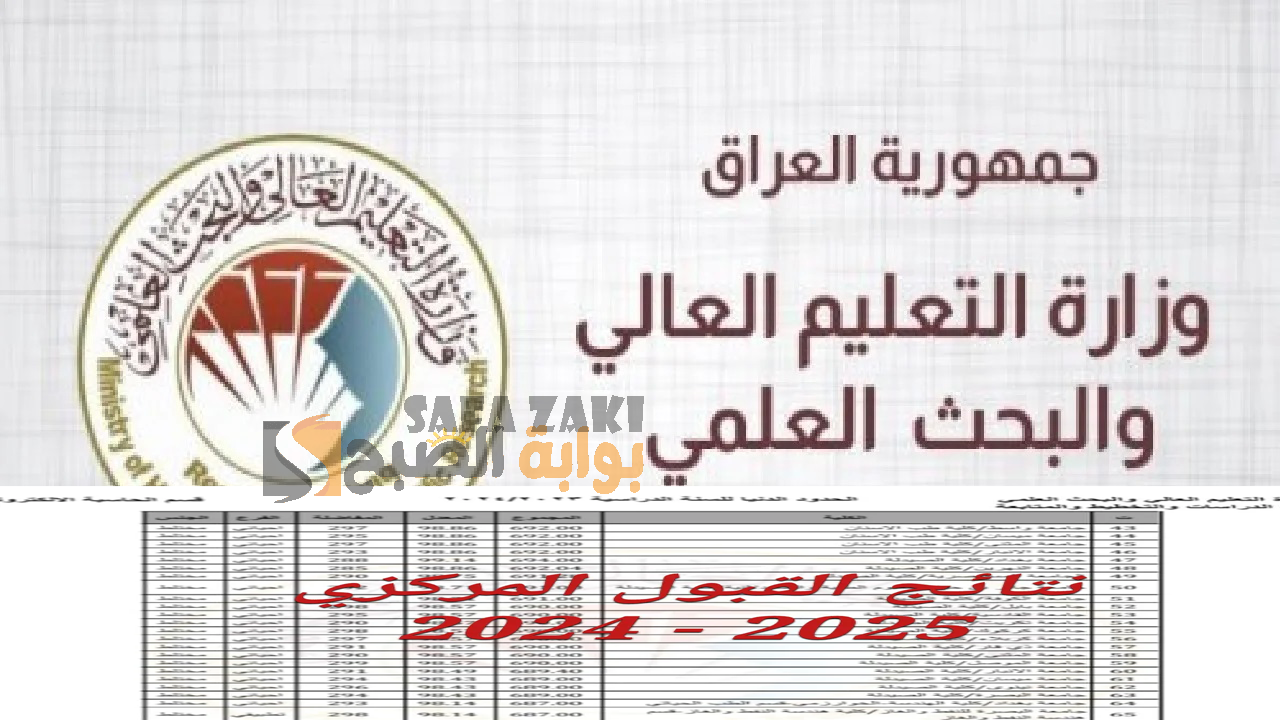نتائج القبول المركزي