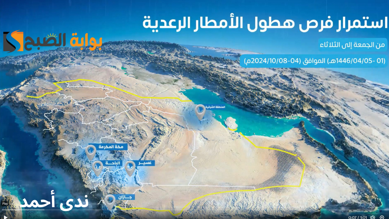 درجات الحرارة المتوقعة في المملكة العربية السعودية