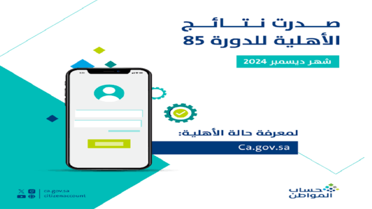 موعد صدور أهلية حساب المواطن لشهر ديسمبر 2024