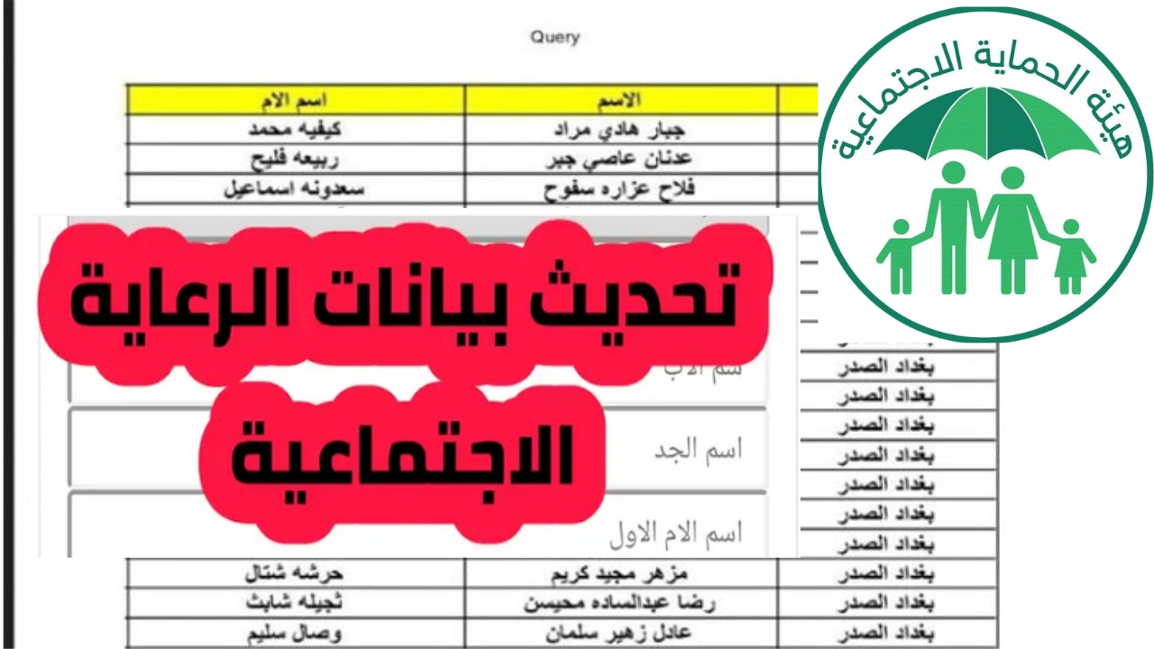 تحديث البيانات السنوية لمستفيدي الرعاية