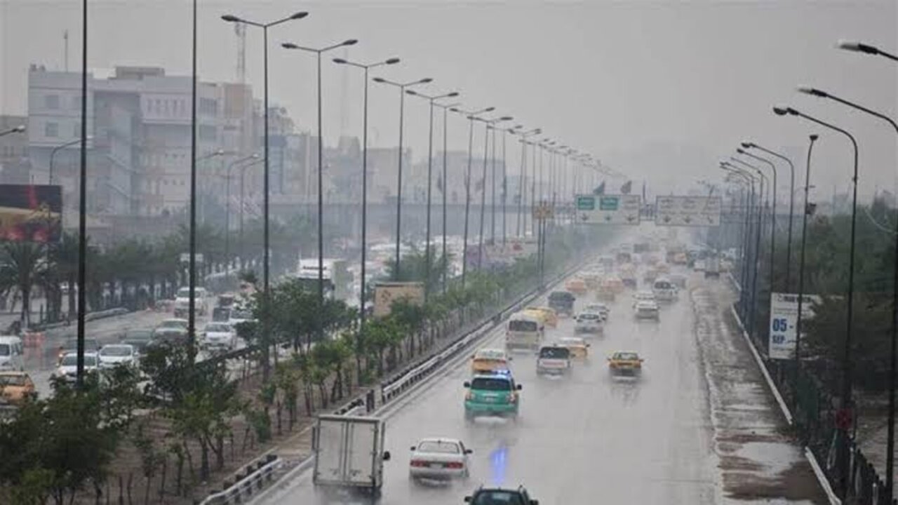 منخفض جوي وامطار في العراق